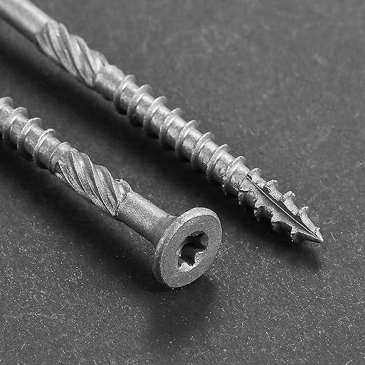 #10 * 4" 304 Stainless Steel Deck Screws, (860pcs) 15 lbs.Exterior Wood Screws, Rust Resistant epoxy Coated, Bronze, T25 Star Bit