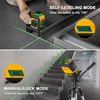 PREXISO 3 X 360° Laser Level with Tripod - Rechargeable 82Ft Cross Line Leveler, Green Line Laser Level Self Leveling for Construction, Tile, Home Renovation with Magnetic Base, Iron Plate, Bag