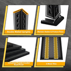 40" W Garage Shelving Heavy Duty, 2250LBS Loads Garage Storage Shelves Heavy Duty, 5-Tier Metal Shelving Units and Storage Racks, Industrial Utility Shelf,40" Wx18 Dx72 H, Black