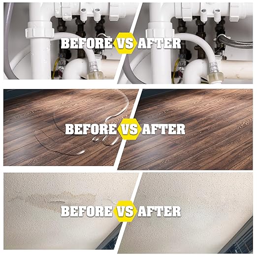 Transparent Waterproof Coating, 35oz Clear Waterproof Sealant - Concrete Crack Sealant for Roofs, Walls, Wood & Terraces - Indoor/Outdoor Flexible Water-Based UV-Resistant Crack-Proof Protection