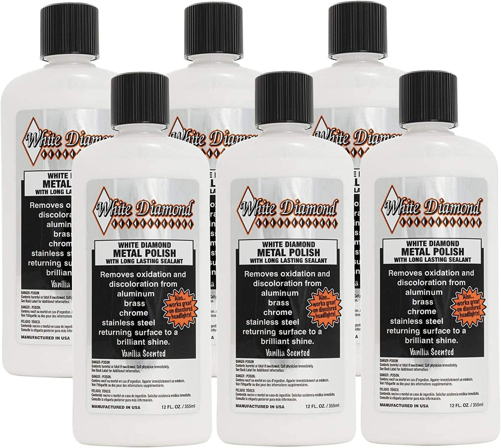 Schultz Laboratories Metal Polish - Perfect for Stainless Steel, Brass, Aluminum, Chrome, Gold, Silver - Multi-Purpose Cleaner, Sealant, Rust Remover/Preventer for Cars, Jewelry, Boats & More - 6 Pack