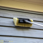DOCA Scrub Brush Attachment for Long Handle Extension Pole - Outdoor Broom and Scrubbing Brush for House Floor, Deck, Patio, Car - Car Wash Brush