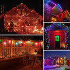 Meconard 15Pack S14 Colored LED String Light Bulbs,1 Watt Plastic Shatterproof Waterproof Outdoor Indoor Replacement Bulbs for Home Decor, E26 Medium Base, Multi-Color: Red/Green/Blue/Orange/Purple