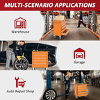 5 Drawers Rolling Tool Chest with Wheels, Portable Rolling Tool Boxes with Wheels, Tool Box Storage Cabinet with Locking System for Garage (Orange, 5 Drawers)