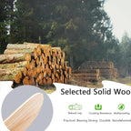 42" Wood Ceiling Fan No Lights with Remote Control，Wooden 3 Blades Ceiling Fans Without Light for Patio,Garage,Living Room,Bedroom,Office,Indoor/Outdoor(Nickel+Raw wood)