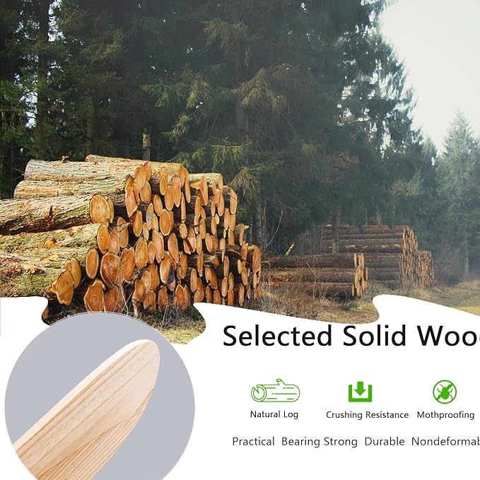 42" Wood Ceiling Fan No Lights with Remote Control，Wooden 3 Blades Ceiling Fans Without Light for Patio,Garage,Living Room,Bedroom,Office,Indoor/Outdoor(Nickel+Raw wood)