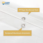 GUARD SHIELD Tarps Heavy Duty Waterproof 16x20 Feet White Poly Tarp Cover Outdoor Thick UV Resistant Tarpaulin with Grommets 10mil (2-Pack)