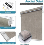 SmartWings Motorized Smart Blinds with Remote, Custom Automatic 100% Blackout Roller Shade Compatible with Alexa/Homekit/Google, Electric Smart Blinds for Indoor Windows, Vigor Sage