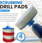 Bring It On Cleaner Hard Water Stain Remover for Glass, Soap Scum remover for Shower glass, Fiberglass, Windows, Tile and Grout Cleaner, Water Spot Remover for Glass Includes Scrubbing Drill Pads