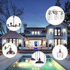 TJOY 12 Pack Vintage Edison LED Light Bulbs, Dimmable, 60W Equivalent, E26 Medium Base, 5000K Daylight, ST58, 8W, 800LM, Ultra-Bright, 80+CRI, Antique Decorative Filament, Clear Glass