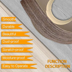 GSCIT Club Walnut Edge Banding, 1/2 inch x 250ft roll of Veneer Edge Banding -Pre-glued Flexible, Real Wood Tape Banding for Cabinet Repair Furniture Restoration