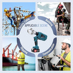 Electric Hydraulic Crimping Tool 60KN Electric Hydraulic Pliers 3-6 Seconds Fast Crimp 17mm Stroke Interchangeable Jaws Design Industrial Grade Safe Accurate Hydraulic Tools 12 Dies