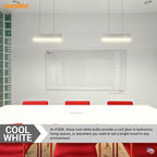 Sunlite 6-Inch F4T5/CW T5 Linear Fluorescent Lamp, 4 Watts, 135 Lumens, 4100K Cool White, Miniature G5 Bi-Pin Base, ROHS Compliant, High Performance Straight Tube, 10 Pack