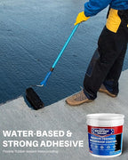 Polyurethane Waterproof Coating, Black, 5 Gallon, Roof Sealant Waterproof Coating for Flat & Matal Roofs, Foundations, Concretes, Indoor and Outdoor Leak Repair Basement Sealer Waterproofing