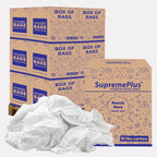 Premium White Knit (600 lbs. Pallet 12x50 lbs. Box of Rags) T-Shirt Cleaning Rags – White Cotton Rag for Cleaning, Staining, Oil, Grease & Dusting – Shop Rags Bulk for Multipurpose