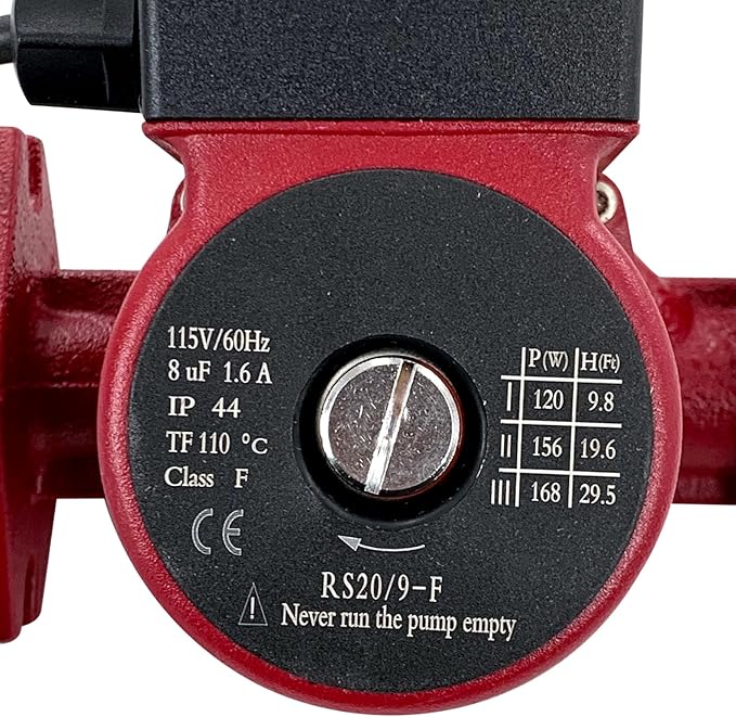 UPS26-99FC 52722512 Water Circulator Pump/Boiler Pump 1/6HP Compatible with radiant heating, hydronic heating, fan coil heating, solar and other system types 115V