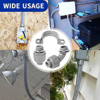 (3/4" Conduit Parts 60 Pack) Yariwiz 3/4 PVC Electrical Conduit Fitting Plastic Liquid Tight Conduit Connector Kit, Include 20 Conduit Couplings, 20 Conduit 90 Degree Elbows and 20 Conduit Straps