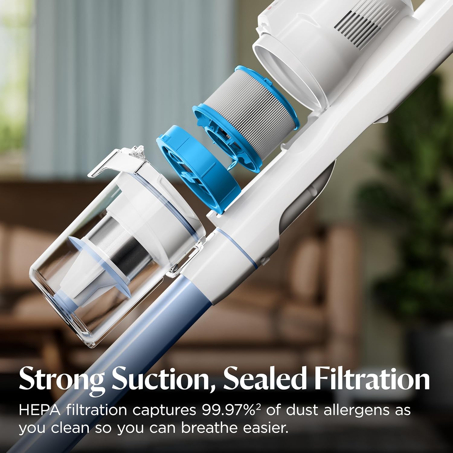 Bissell PowerClean 200W Self-Standing Cordless Vacuum w/Tangle Free Brush Roll, Removeable Battery, Wall Mount, Upholstery Tool & Bright Headlights, 4173