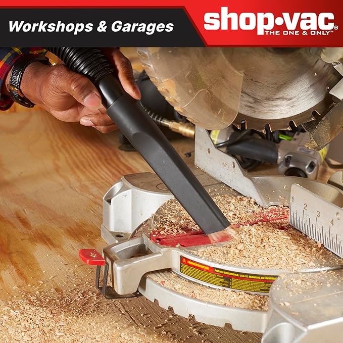 Shop-Vac 4 Gallon 5.5 HP Wet/Dry Vacuum with SVX2 Motor, 1.5" Lock-On Hose, 20 Ft Power Cord, Blower Port, Floor & Utility Nozzles, Filters, Ideal for Garage, Shop & Workshop Use