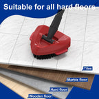 Triangle Scrub Brush Head — Aftermarket Replacement for 2‑Tank Snap‑On Spin Mop Systems, Outward‑Angled Bristles for Corners & Edges — Deep‑Clean Floor Brush, 1‑Pack