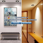 Sublimation Black Black 1 Pack 3 Inch 3CCT Gimbal Led Recessed Light with Junction Box 10w,Waterproof recessed Lights for Shower,3 Colors Adjustable