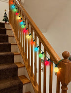 Multicolor G40 Christmas Replacement Light Bulbs, 25 Pack G40 5W Incandescent Bulbs, C7/E12 Candelabra Base for Chandelier, Ceiling Fan Light, Decorative Vanity Lights