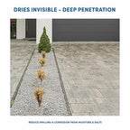 Rain Guard Water Sealers SP-1004 Salt Guard Concentrate Makes 2 Gallons - Clear Natural Finish - Penetrating Protection for Concrete and Masonry from Road Salt, Freeze Thaw, and Ice Damage