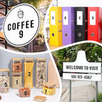 3402 PCS 42 Sheets Letter Stickers Small Mailbox Numbers and Letters Self Adhesive Vinyl Waterproof Alphabet Number Stickers for Mailbox Address,Scrapbooking,Cup, Sign,DIY Crafts Art (1 Inch,Black)