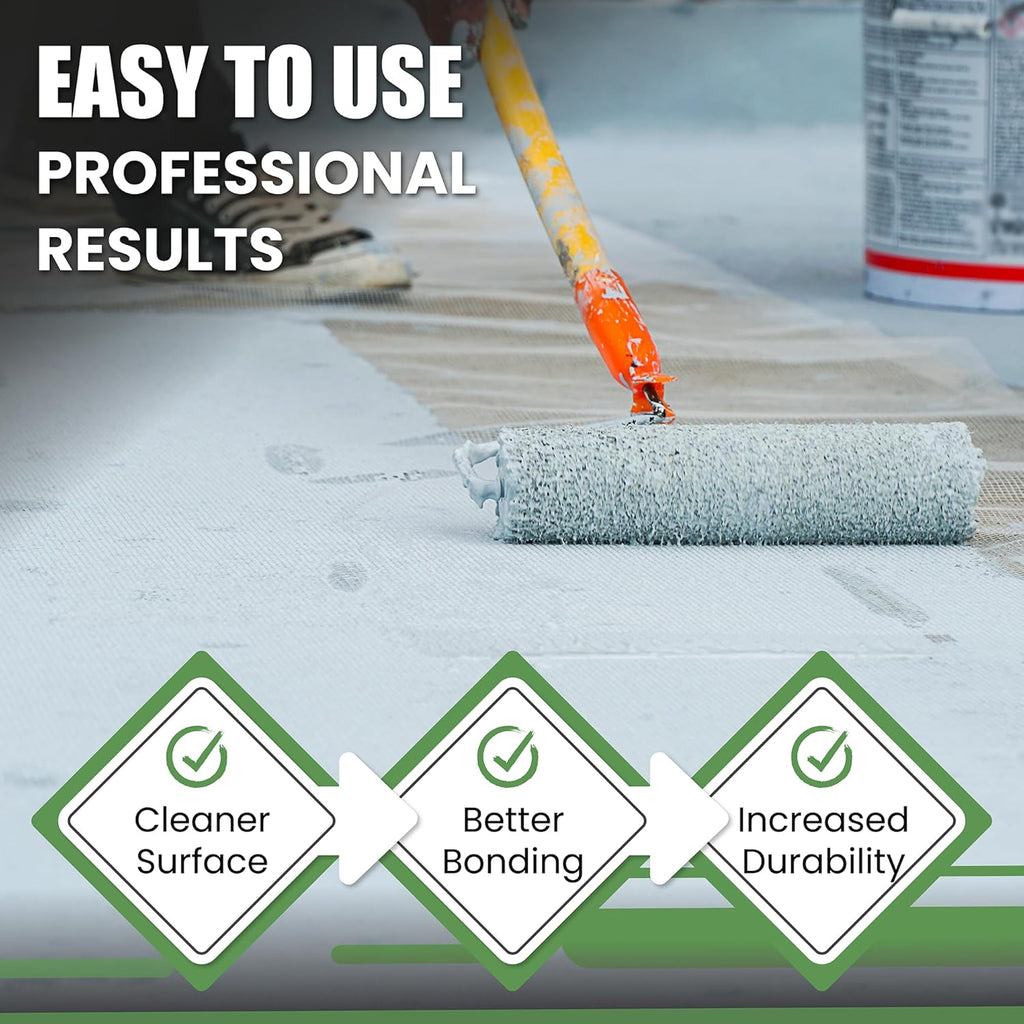Max Grip Concrete Surface Preparation & Quarry Tile Treatment – Gallon | High-Performance Pre-Paint Etching Solution for Superior Adhesion & Durability