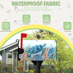 Sea Turtle Magnetic Mailbox Covers Summer Beach Mailbox Cover Standard Size 21 x 18 Inch Ocean Coral Nautical Post Letter Box Wraps Decor for Garden Outdoor