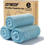 JOYMOOP Microfiber Towels for Cars, 3 Pack 35.4" x 23.6" Car Drying Towel, Blue Reusable Car Towel, Quick Drying Car Microfiber Cleaning Cloth for RVs, SUVs, Trucks