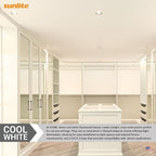 Sunlite 40541 PLD13/SP41K/10PK Double Twin Tube Compact Fluorescent Lamp, PLD 2-Pin, 13 Watts, 660 Lumens, 4100K Cool White, 2-Pin (GX23-2) Base, 10 Pack