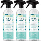 Therapy Bathroom Cleaner Spray 24 fl oz. (3-Pack) - Daily Shower Cleaner for Soap Scum, Hard Water Stains – Non-Toxic, Bleach-Free, Foaming Formula for Grout, Tile, Tubs, Glass and Bathroom