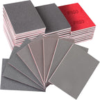 32PCS Sanding Sponge Kit, 180-3000 Grit Hook & Loop Wet Dry Sanding Sponges for Wood, Metal, Auto Body - Foam Sanding Pads for Furniture, Crafts, Drywall, and Model Polishing