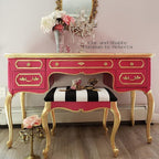 Dixie Belle Paint Company Chalk Finish Furniture Paint - Peony (8oz) - Matte Hot Pink Chic Chalk Mineral DIY Furniture Paint