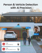 ZOSI 4K PoE NVR Security Camera System,4pcs 8MP Weatherproof Wired PoE Cameras,Smart Person Vehicle Detection,One-Way Audio,People Counting,H.265+ 4K/8MP 8CH NVR with 2TB HDD for Home 24/7 Recording