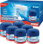 Vacplus Toilet Bowl Cleaners - 6 Pack, Automatic Long-Lasting Toilet Cleaner Bottles, Easy-to-Use & Powerful Cleaning