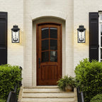 Darkaway Outdoor Wall Lights,17 Inch Tall Exterior Lighting Fixtures Wall Mount Outdoor Porch Lights Outside Sconce with Glass E12 Socket for House Patio Hallway Garage