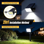 Solar Spot Lights Outdoor, [10 pack/118 LED] 4 Modes Auto On/Off Solar Landscape Spotlights, Ip67 Waterproof Solor Powered Pathway Lights for Outside Yard Garden Walkway Tree Patio (Cool White)