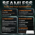 canopyLINK Sensor Hub – Connects Up to 8 Substrate or Climate Sensors – Compatible with CO2, Moisture, Light, and More – Smart Monitor for VWC, Conductivity, Temperature, RH, VPD