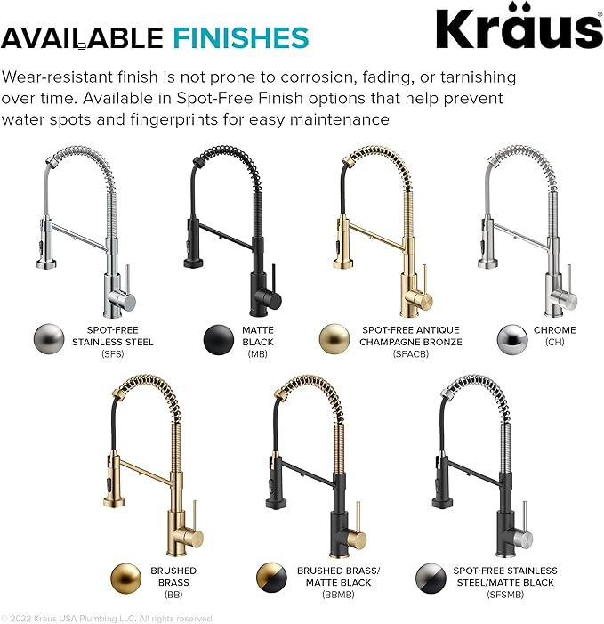 KRAUS Bolden 2-in-1 Commercial Style Pull Down Single Handle Water Filter Kitchen Faucet for Reverse Osmosis or Water Filtration System in Brushed Brass/Matte Black, KFF-1610BBMB