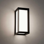 Outdoor Wall Sconce Lights, Square LED Porch Lights Outdoor 18W 3000K 4000K 5000K 3 Color Changeable,Exterior Outside Wall Lights for House Doorway,Carriage