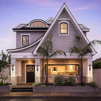 Dusk to Dawn Outdoor Wall Light with Built-in LED, 3 Adjustable Modes, All Aluminum Waterproof IP65 - Exterior Light Fixture for Porch, Garage, Front Door, House, 2 Pack