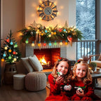 25-Pack G40 Replacement Christmas Lights Bulbs, Colored Light Bulbs for Christmas Outdoor String Lights, C7/E12 Candelabra Base, 5W Incandescent Light Bulbs-Multicolor