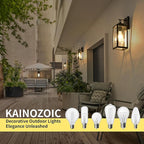 Motion Sensor Dawn to Dusk Outdoor Sensor Light Fixture Anti-Rust Exterior Wall Lighting Waterproof Outdoor Wall Lantern for Porch Patio Front Door Garage - 2 Pack