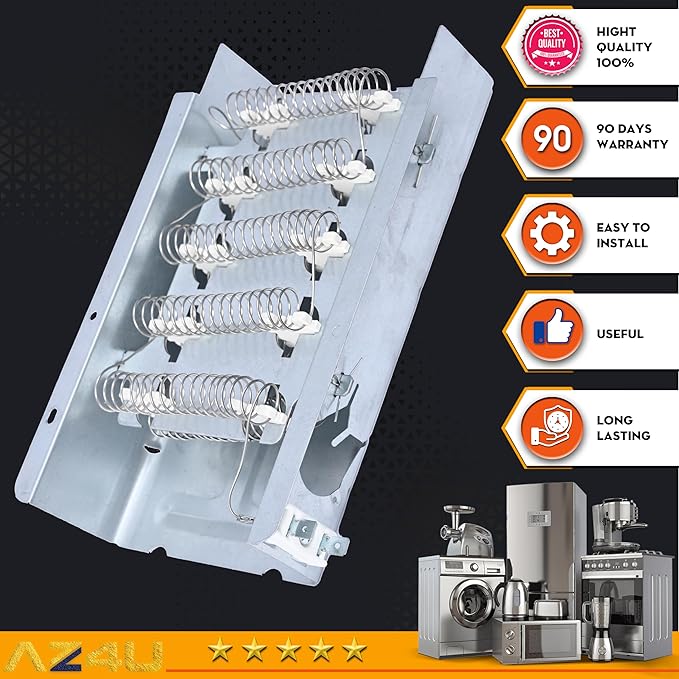 For Whirlpool LER5620KQ1 LER4634JQ1 LER4634PQ0 LER7646EQ2 LER3624EQ1 LER4634EQ2 LER8858EQ1 WED5300VW0 WED4800XQ3 WED5100VQ0 LER4634EQ0 LER4634JT0 LER3624EQ0 LEQ9030PQ0 Replaces Dryer Heating Element