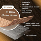 GSCIT Club Red Oak Edge Banding, 5/8 inch x 50ft roll of Veneer Edge Banding - Pre-glued Flexible, Real Wood Tape for Cabinet Repair & Furniture Restoration