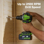 Greenworks 24V Cordless Brushless 800 in-lbs Drill/Driver, Professional Grade,21 Clutch, 4.0Ah USB-C Battery (24,000mAh Power Bank),65W USB-C Fast Charger(3-Port) and USB C to USB C Cable(3.3FT)