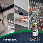 RMR Stainless Steel Cleaner and Polish - Protects Appliances from Fingerprints, Heavy-Duty Scratch and Streak-Free Formula for Refrigerator, Dishwasher, Oven, Grill, 30-Ounce Bottle
