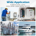 25 PCS 1/2 Inch Liquid Tight Connector - Non-Metallic PVC Electrical Conduit Fittings, 180 Degree Straight Flexible Conduit UL Listed for Home, Kitchen, Bathroom, Tubes and Tool Supplies